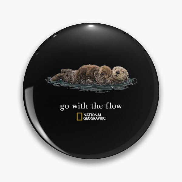Item preview, National Geographic Otter Family Go With The Flow Cute Ocean Nature designed and sold by Cheliasbix.