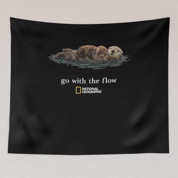Item preview, National Geographic Otter Family Go With The Flow Cute Ocean Nature designed and sold by Cheliasbix.