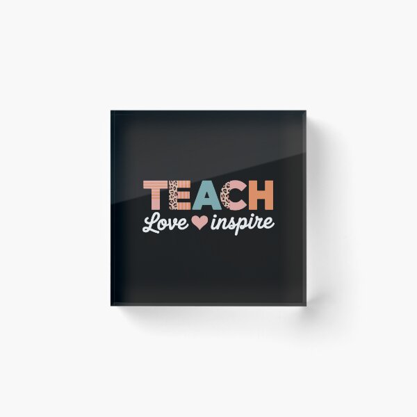 Item preview, Teach Love Inspire Teacher Educator School Professional designed and sold by Doodleoub.