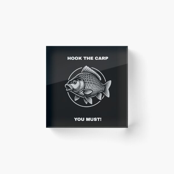 Item preview, Hook The Carp You Must - Funny Galactic Fishing Quote designed and sold by GeekAnglerStore.