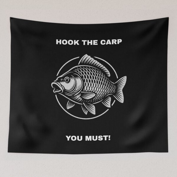 Item preview, Hook The Carp You Must - Funny Galactic Fishing Quote designed and sold by GeekAnglerStore.