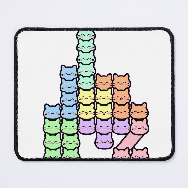 Item preview, Cute Block Stack Cats - Kawaii Pastel Cat Stacking Puzzle - Retro Stacking Game designed and sold by Petringo.