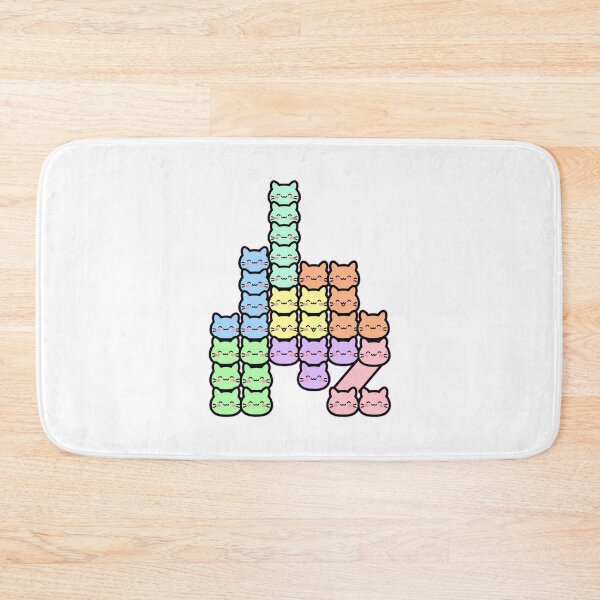 Item preview, Cute Block Stack Cats - Kawaii Pastel Cat Stacking Puzzle - Retro Stacking Game designed and sold by Petringo.