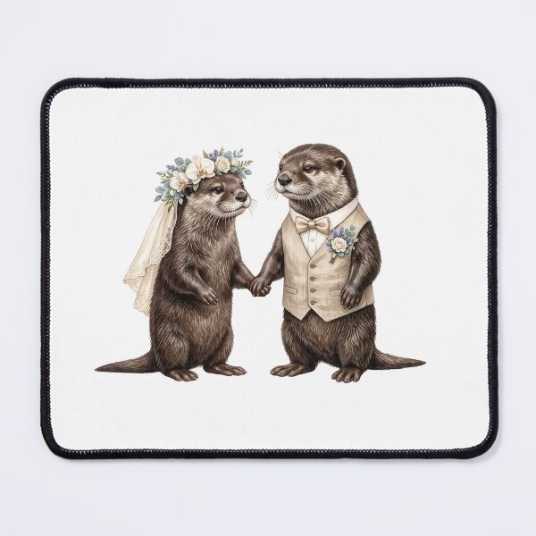 Item preview, Otters Holding Hands designed and sold by Roy & Tiffany.