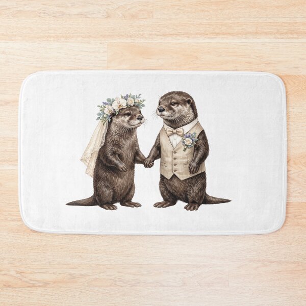 Item preview, Otters Holding Hands designed and sold by Roy & Tiffany.
