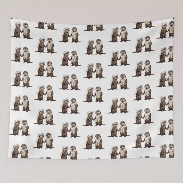 Item preview, Otters Holding Hands designed and sold by Roy & Tiffany.