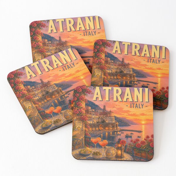 Item preview, Atrani, Italy a sunset Aperitivo - Travel Destinations designed and sold by LSVart.