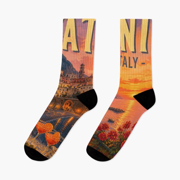 Item preview, Atrani, Italy a sunset Aperitivo - Travel Destinations designed and sold by LSVart.