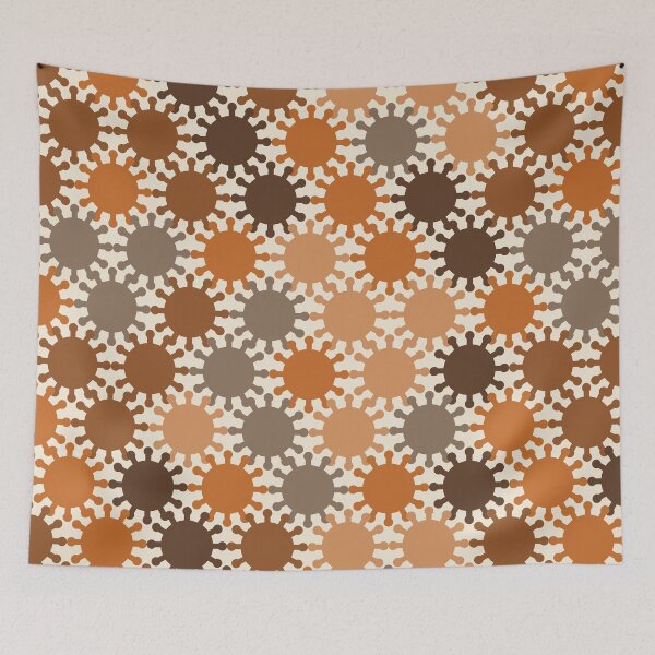Item preview, Retro Spike Virus Seamless Pattern 001 designed and sold by TexSta.