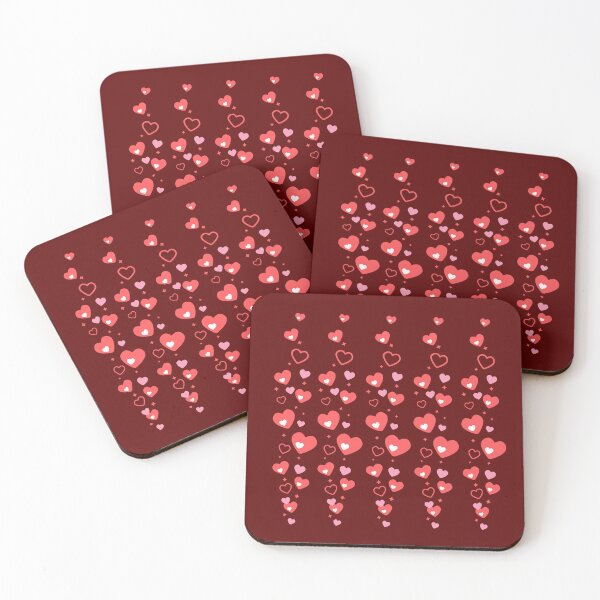 Item preview, Pink Red Hearts Vertical Pattern Valentines Day designed and sold by SolutionsArt.