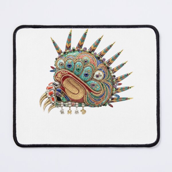 Item preview, Ornate Aztec Feathered Serpent Jewel Mask Design designed and sold by blacK1982White.