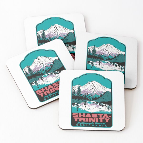 Item preview, Heart Lake Mount Shasta National Forest Retro Travel Art designed and sold by HalpinDesign.