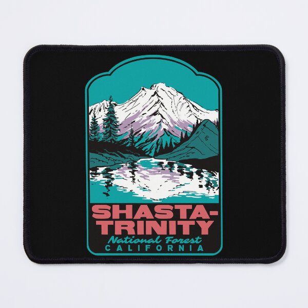 Item preview, Heart Lake Mount Shasta National Forest Retro Travel Art designed and sold by HalpinDesign.
