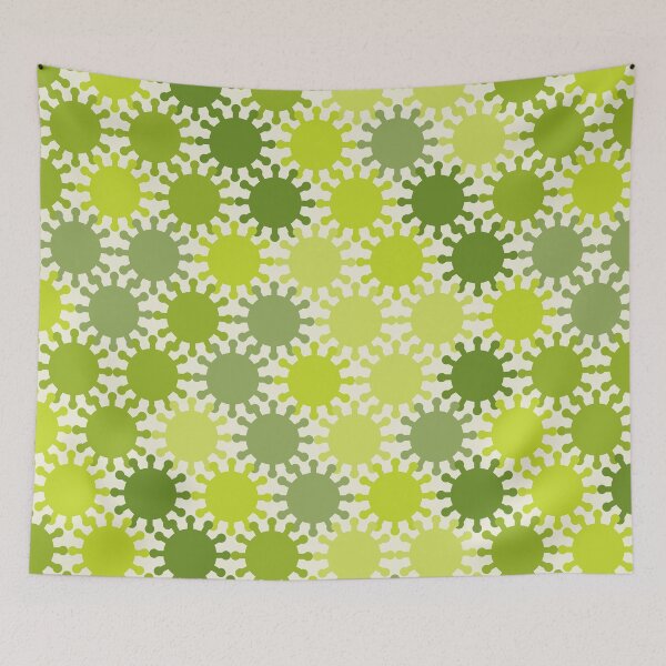 Item preview, Retro Spike Virus Seamless Pattern 002 designed and sold by TexSta.