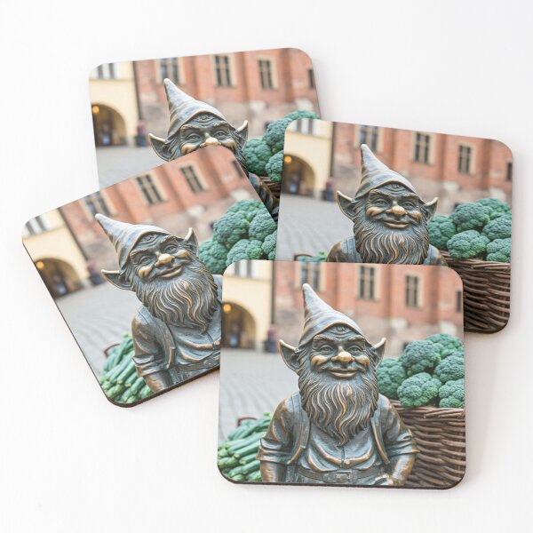 Item preview, Wroclaw Gnome Selling Vegetables designed and sold by Purrfecta.