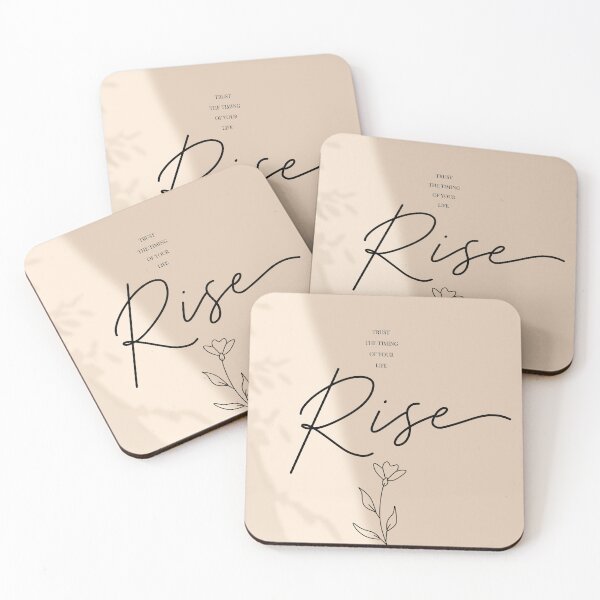 Item preview, Rise Quote Print, Minimalist Inspirational Art, Neutral Affirmation Poster, Motivational Decor, Self Growth Artwork designed and sold by Studio pod Burom.