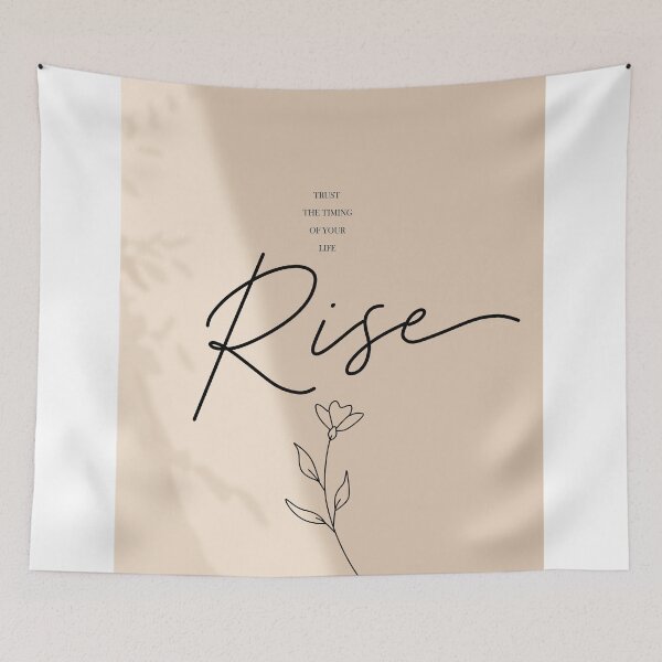Item preview, Rise Quote Print, Minimalist Inspirational Art, Neutral Affirmation Poster, Motivational Decor, Self Growth Artwork designed and sold by Studio pod Burom.