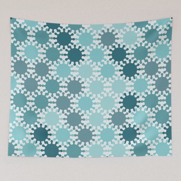 Item preview, Retro Spike Virus Seamless Pattern 003 designed and sold by TexSta.