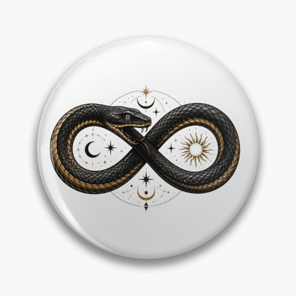 Item preview, Ouroboros Snake Infinity Symbol Mystic Art designed and sold by Snurly.