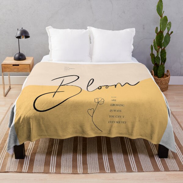 Item preview, Bloom Quote Print, Self Growth Art, Minimalist Motivational Poster, Inspirational Typography Decor, Healing Gift designed and sold by Studio pod Burom.
