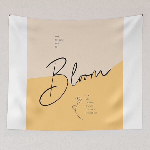 Item preview, Bloom Quote Print, Self Growth Art, Minimalist Motivational Poster, Inspirational Typography Decor, Healing Gift designed and sold by Studio pod Burom.