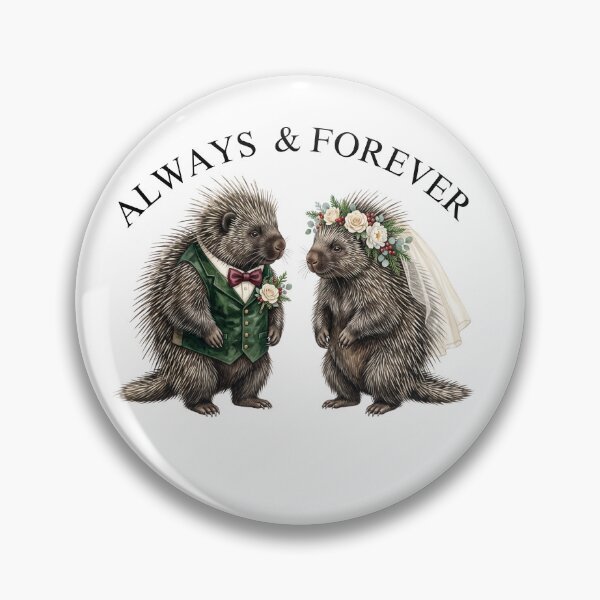 Item preview, Porcupine Wedding Couple designed and sold by Roy & Tiffany.
