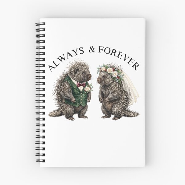 Item preview, Porcupine Wedding Couple designed and sold by Tiffany Roy.