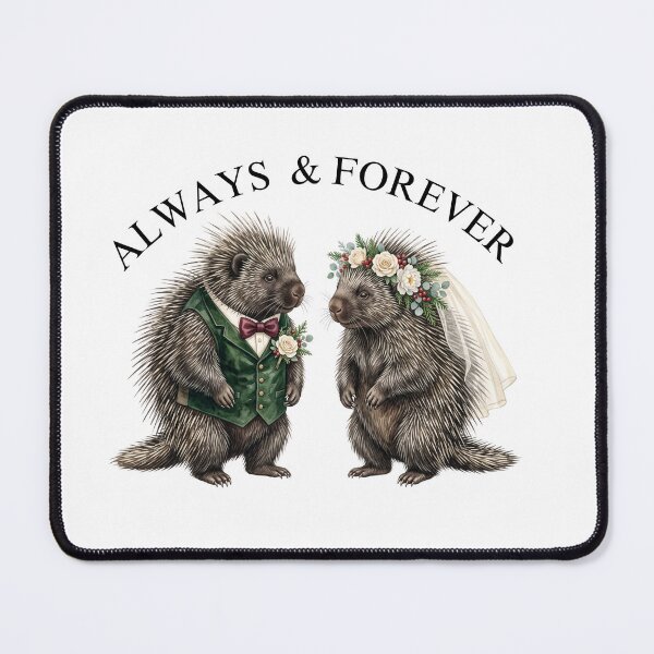 Item preview, Porcupine Wedding Couple designed and sold by Tiffany Roy.