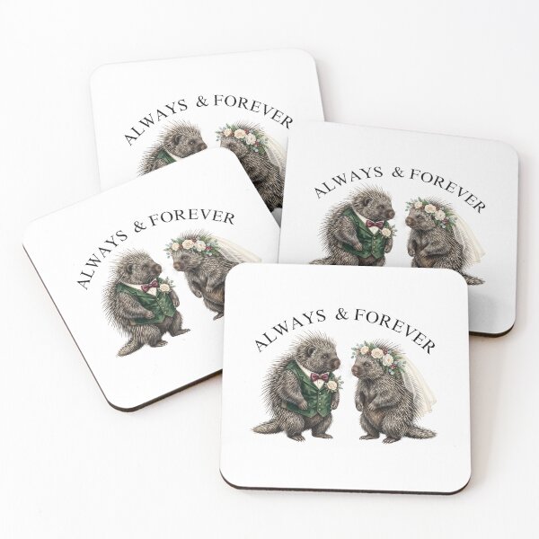 Item preview, Porcupine Wedding Couple designed and sold by Roy & Tiffany.