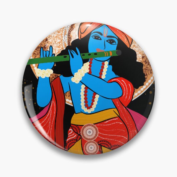 Item preview, Lord krishna digital art designed and sold by CanvasCharmHub.