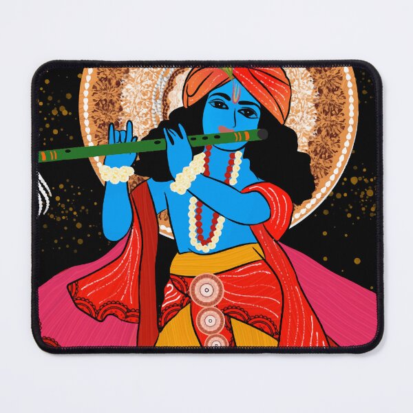 Item preview, Lord krishna digital art designed and sold by CanvasCharmHub.