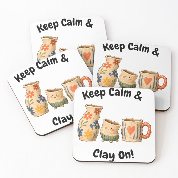 Item preview, Keep Calm Clay On designed and sold by SamanthaLPottery.