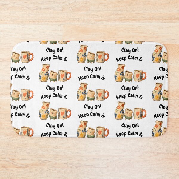 Item preview, Keep Calm Clay On designed and sold by SamanthaLPottery.