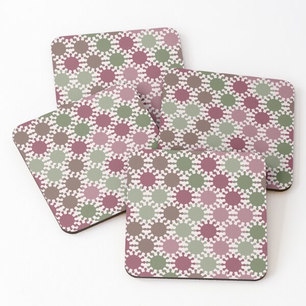 Item preview, Retro Spike Virus Seamless Pattern 004 designed and sold by TexSta.