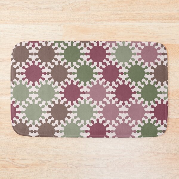 Item preview, Retro Spike Virus Seamless Pattern 004 designed and sold by TexSta.