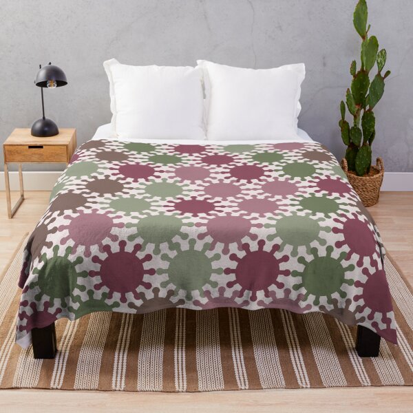 Item preview, Retro Spike Virus Seamless Pattern 004 designed and sold by TexSta.