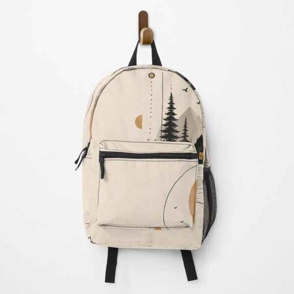 Item preview, Forest Cabin Wilderness Illustration designed and sold by VYBORA Studio.