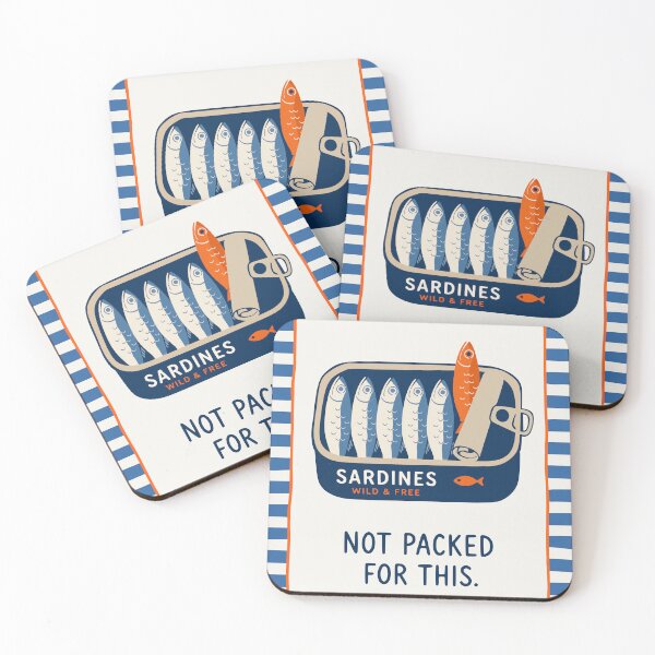 Item preview, Funny Sardine Art Print, Stripes Decor designed and sold by Studio pod Burom.