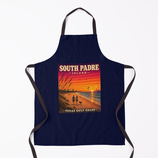 Item preview, South Padre Island Texas Gulf Coast Vintage Travel Poster designed and sold by Swanny's Custom T-shirt and Gift Designs.