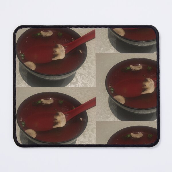 Item preview, Japanese Clear Soup with Mushrooms Art Print designed and sold by KaleChub.