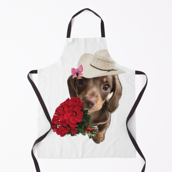Item preview, Flirty Cowboy Puppy with Roses designed and sold by cezzarie.