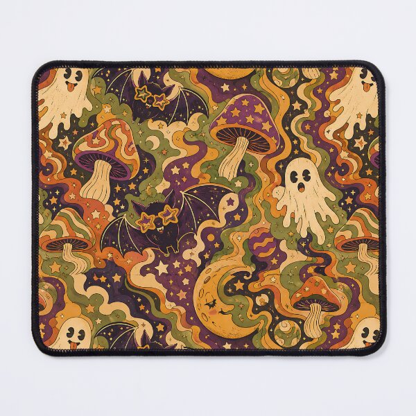 Item preview, Retro Groovy Space Ghost Cosmic Pattern designed and sold by Thai Vibe Studio.