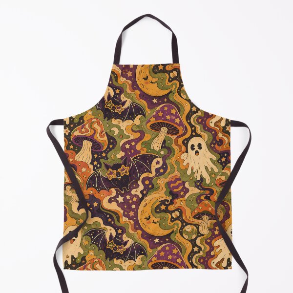 Item preview, Retro Groovy Space Ghost Cosmic Pattern designed and sold by Thai Vibe Studio.