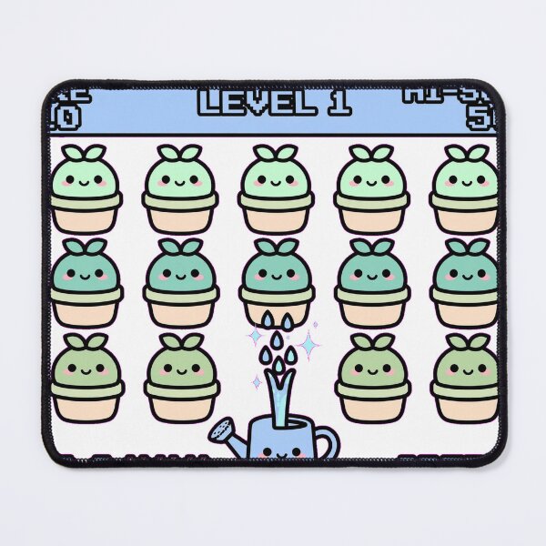Item preview, Kawaii Plant Invasion Arcade - Cute Potted Plants vs Watering Can - Retro Gaming designed and sold by Petringo.