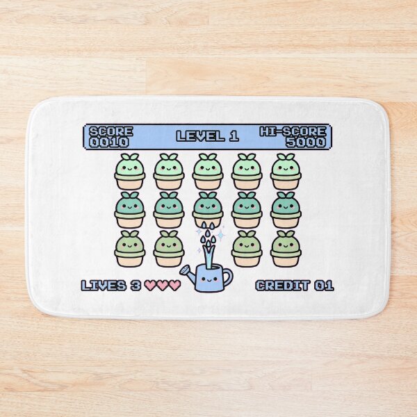 Item preview, Kawaii Plant Invasion Arcade - Cute Potted Plants vs Watering Can - Retro Gaming designed and sold by Petringo.