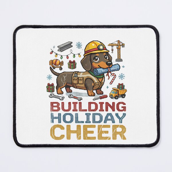 Item preview, Dachshund Engineer Christmas Building Holiday Cheer Vintage designed and sold by Sitred123.