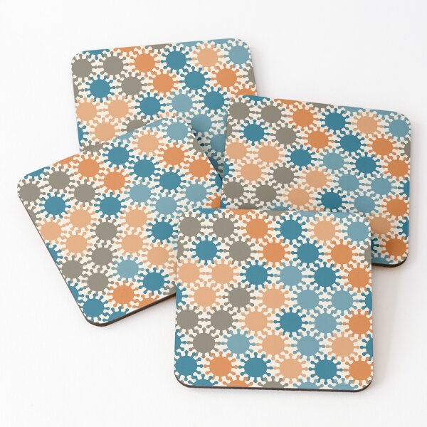 Item preview, Retro Spike Virus Seamless Pattern 006 designed and sold by TexSta.