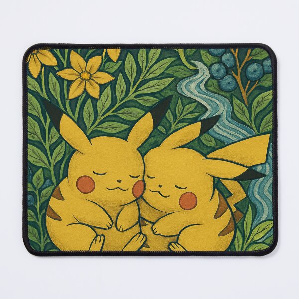 Item preview, William Morris Style Yellow Creatures Illustration designed and sold by WildArtIT.