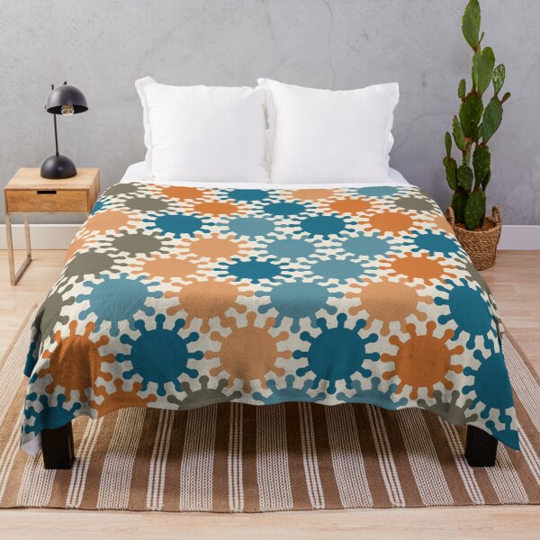 Item preview, Retro Spike Virus Seamless Pattern 006 designed and sold by TexSta.