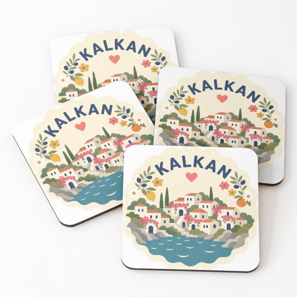 Item preview, Kalkan Turkey Travel Souvenir Modern Folk Art designed and sold by VisualArtsOasis.
